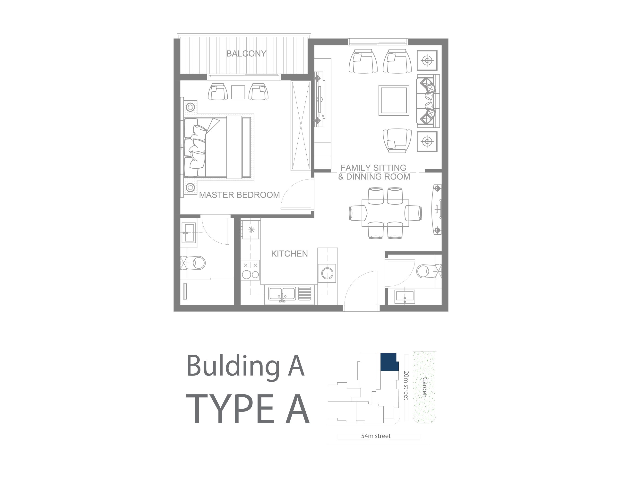 مخطط الوحدة TYPE A