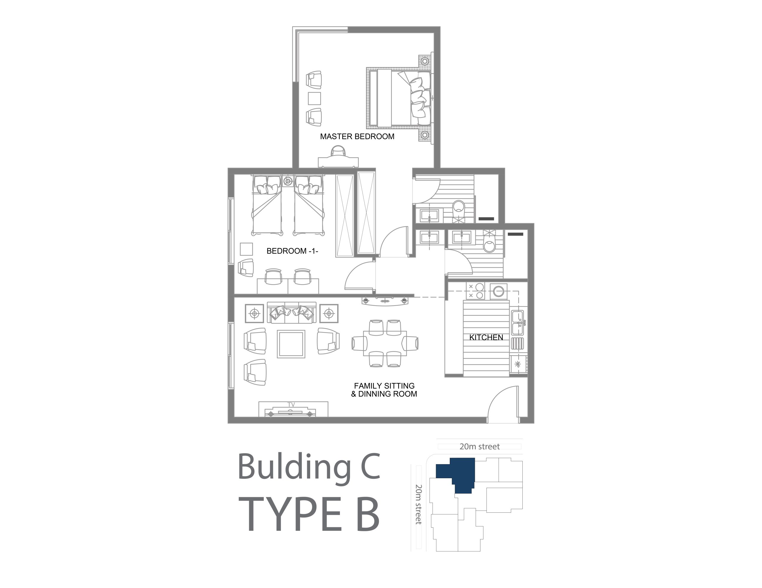مخطط الوحدة TYPE B