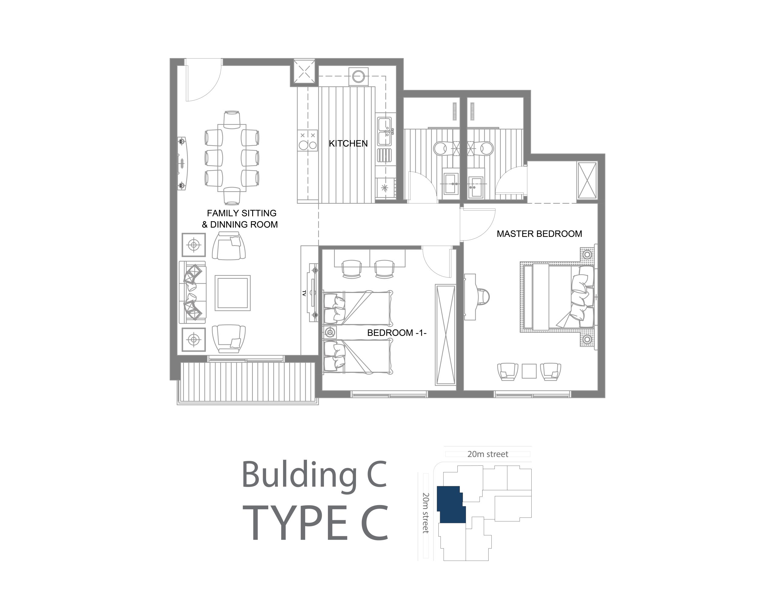مخطط الوحدة TYPE C