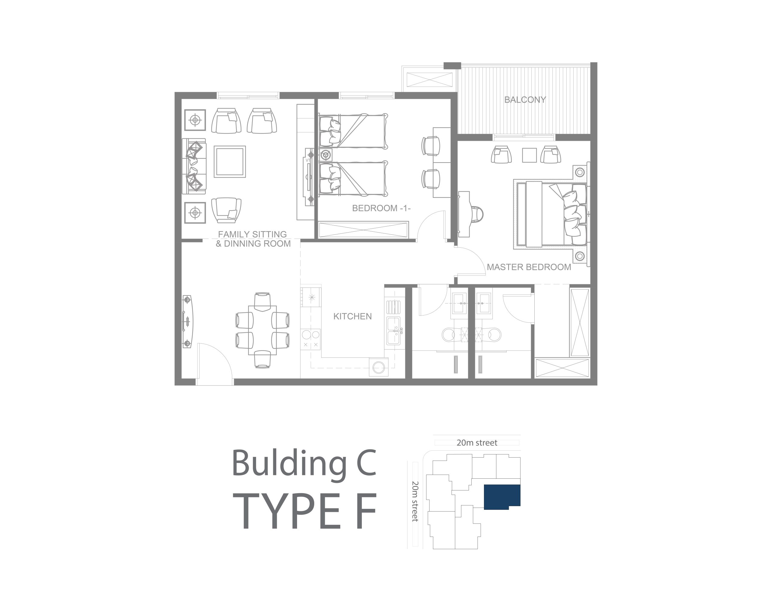 مخطط الوحدة TYPE F