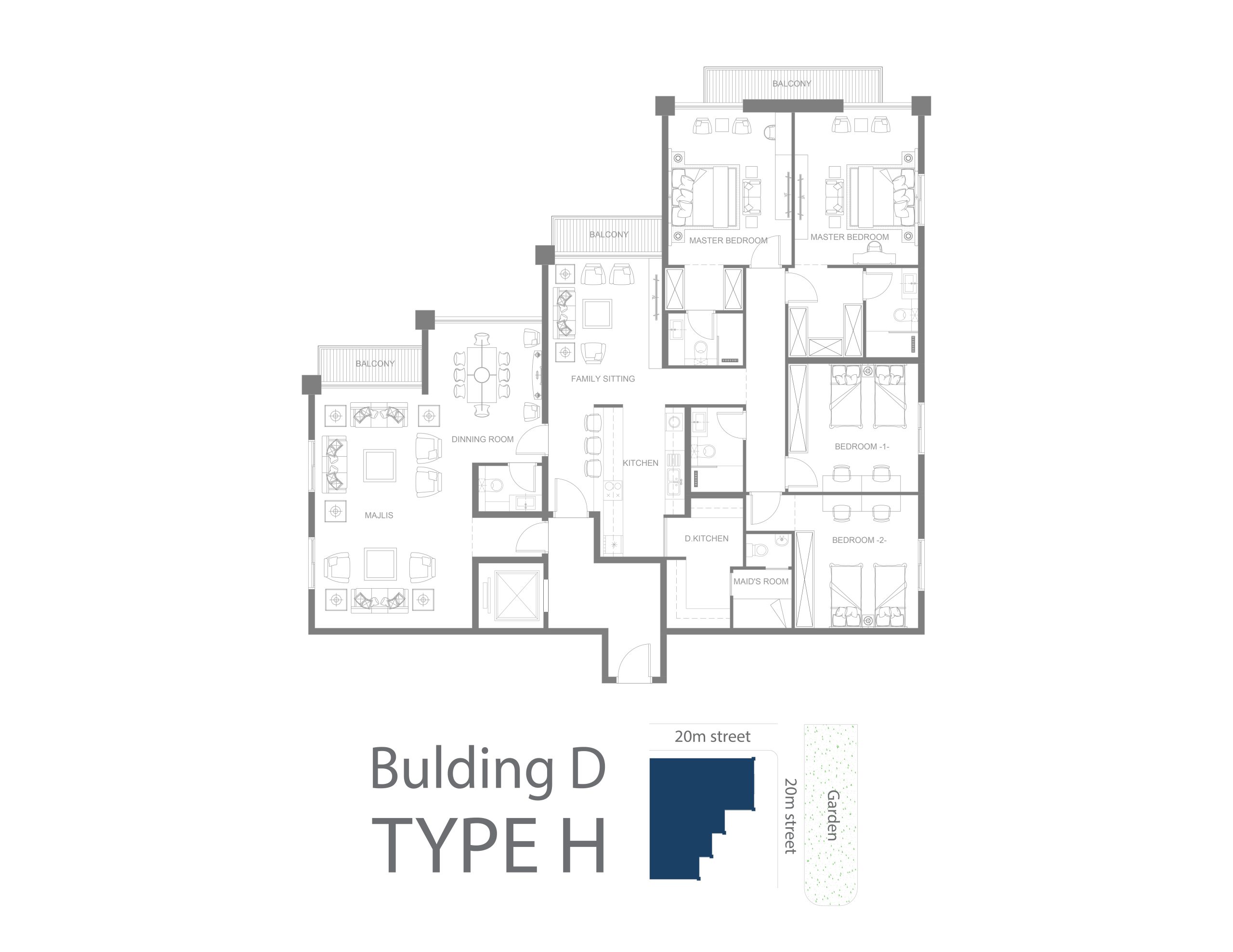 مخطط الوحدة TYPE H